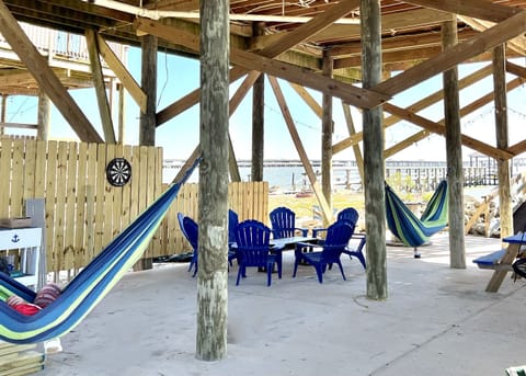 Plenty of room to relax under the house.