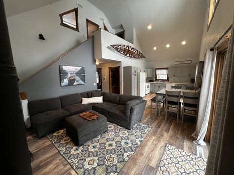 Open concept living room and kitchen