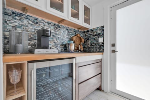 Wet bar located in “kids room”