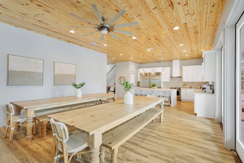 The open-concept design brings everyone together to relax and enjoy.