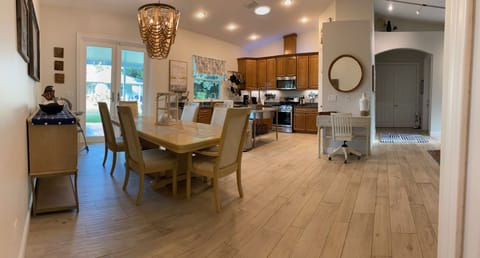 Large dining and kitchen open to living room for gatherings!