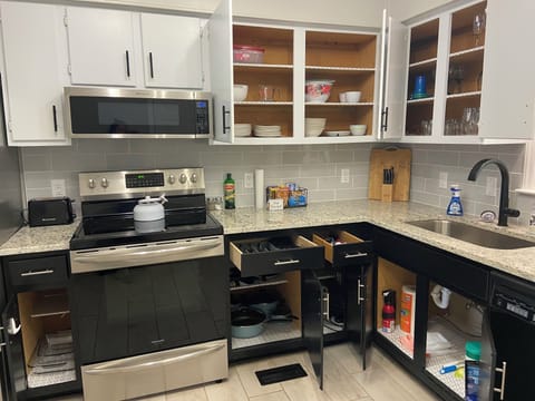 A look inside the cabinets 