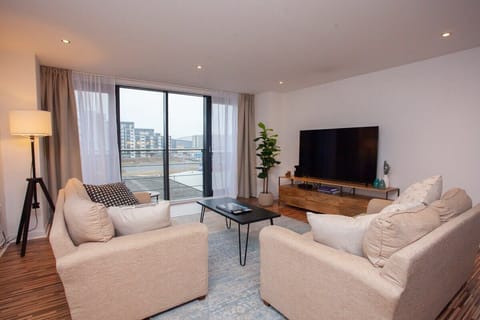 Large TV with cable, Netflix and Prime