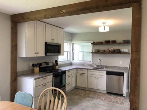 Fully stocked kitchen