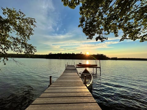 Private dock with boat access, your own canoe and 2 kayaks
