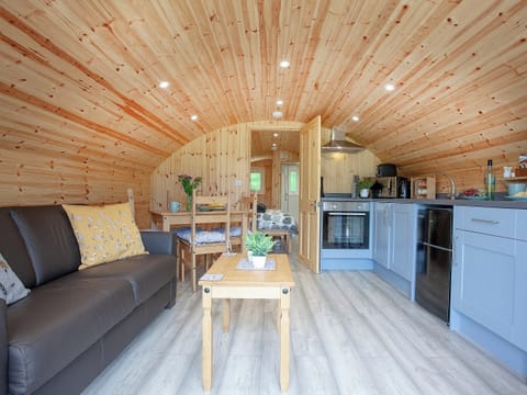 Open plan living space | Glamping Pod 1 - The Smithy, Newton Abbot