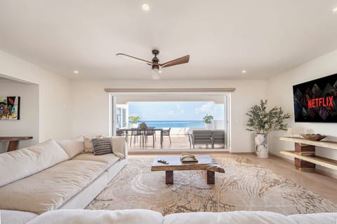 Living room with balcony