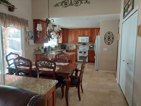 Eat-in kitchen connected to the Family Room