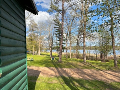 View from Cabin 7 facing Seventh Crow Wing Lake