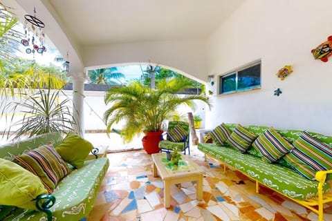 PATIO AT THE FRONT ENTRY.