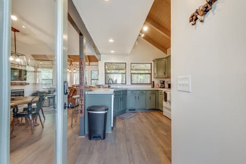 Entry into the cabin.