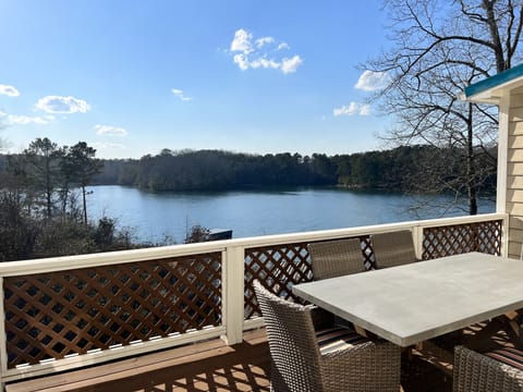 Upper deck dining on hand