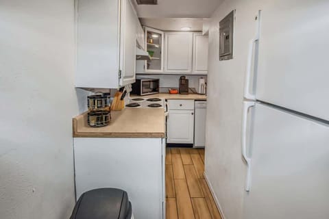 Our small kitchen that wraps around the corner