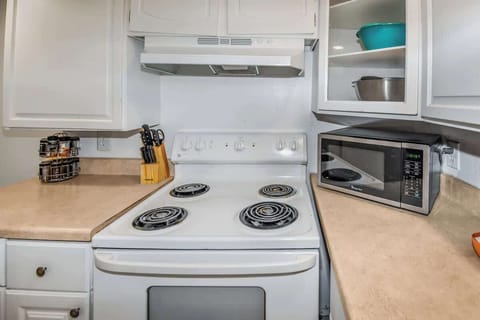 Our small kitchen that wraps around the corner