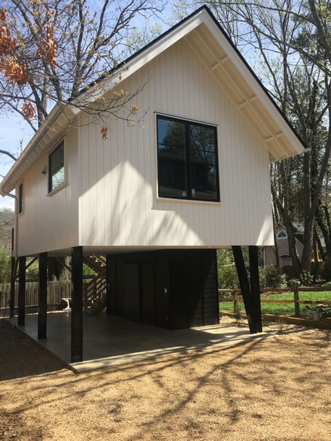 Your own carport with adjacent locked storage area.