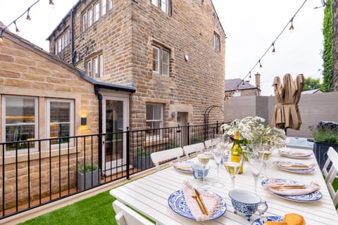 Dining in the private garden