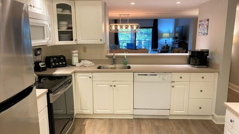 Kitchen is set up to serve with ease!