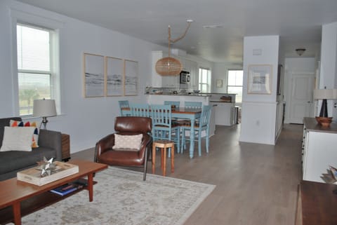 View from living room you can see from back to front of the unit.