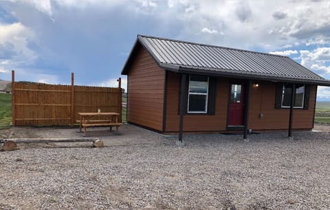 Front of cabin
