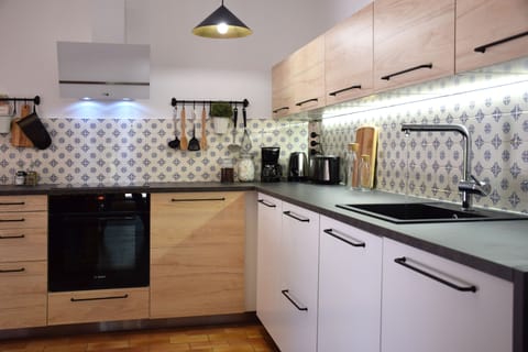 The newly renovated kitchen.