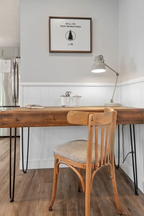 Please check out the house manual found on the desk in the kitchen area.