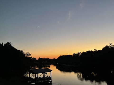 Sunset on Cane River Lake. 