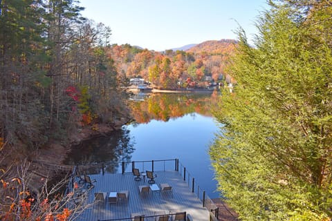 Welcome to Mallard Cove, a beautiful lakefront estate home on a private Lake Lure cove