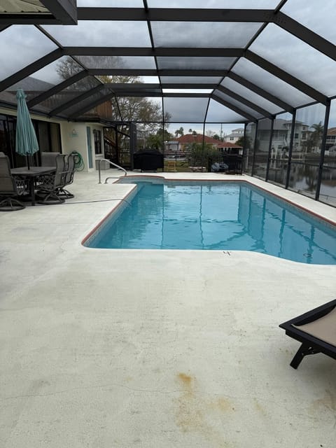 Heated Pool, with a beautiful view of the gulf
