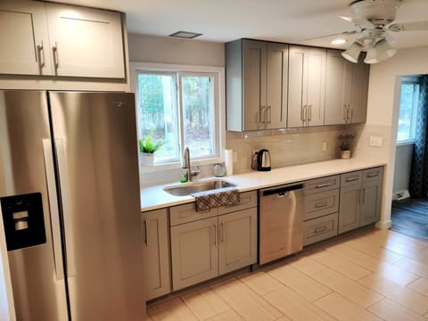 Fully stocked kitchen