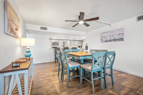 Host meals for 8 in the spacious dining room, plus extra seating with 3 bonus bar stools at the kitchen counter—perfect for gatherings big and small
