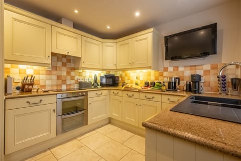 Ground floor: A well-equipped fitted kitchen