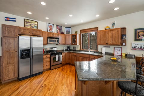 Full kitchen available to cook up any meal you desire.