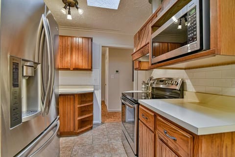 Newer stainless steel kitchen appliances