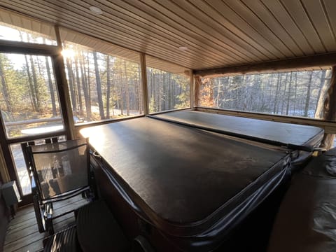 Always hot and ready to go year-round! Have a cocktail and watch the sunset!