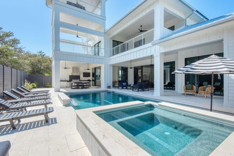 The pool is one of the most marvelous features of the house