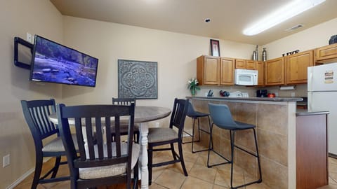 Dining and kitchen area