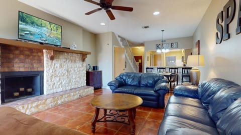 Living room with full size futon