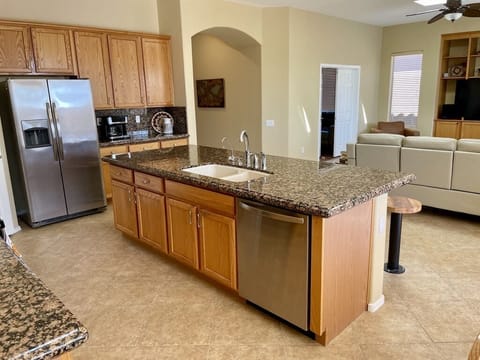 Spacious, lots of counter space.