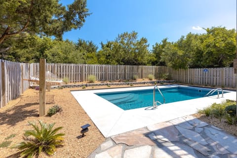 Swimming Pool in Backyard