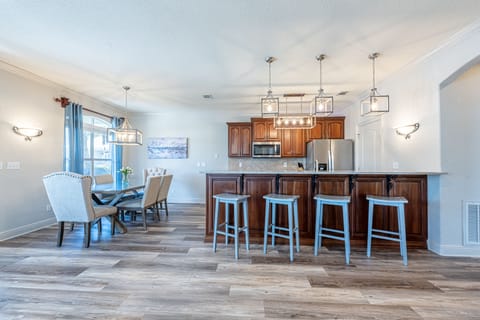 Kitchen Bar with Living Area