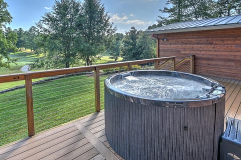 Hot tub with a view!