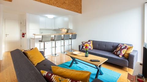 Living room with two sofa-beds