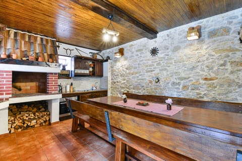Typical dalmatian tavern with barbecue facilities, dining arean and kitchenette