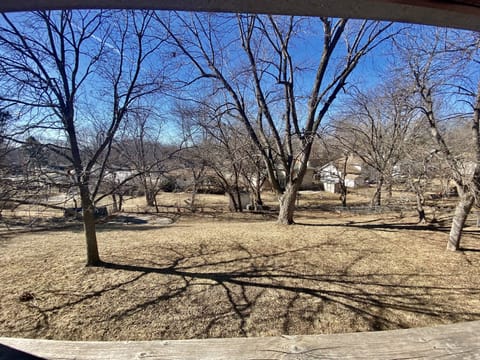 Completely fenced yard