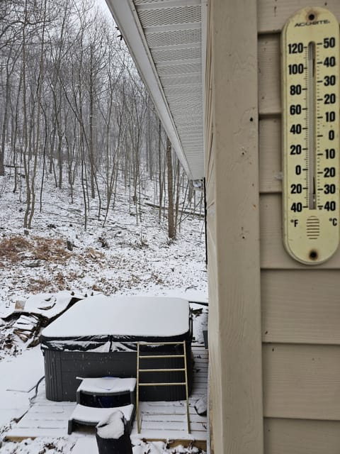 Enjoy the hot tub...weather permitting