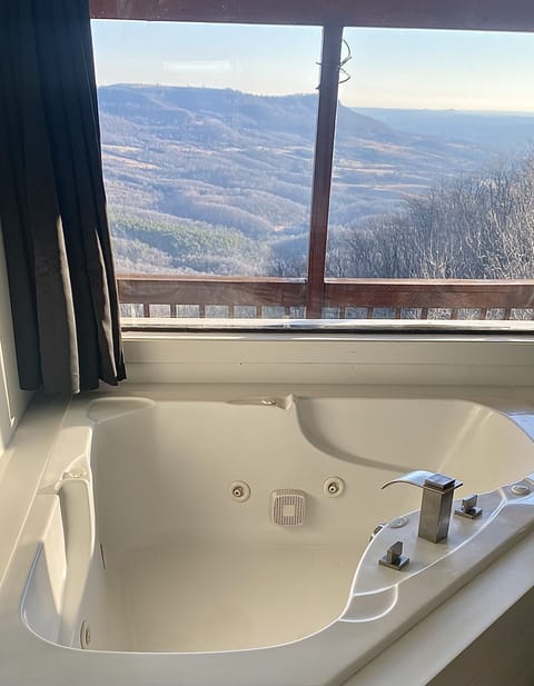 View from Jacuzzi tub in upstairs bath