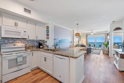 The seamless flow allows for views from every corner of The Sunkissed Shore!