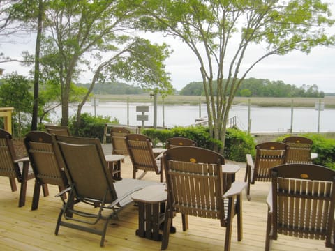 The Inlet cove deck is the perfect spot to relax. 