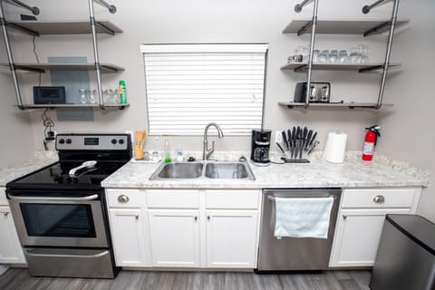 Main cabin well stocked kitchen