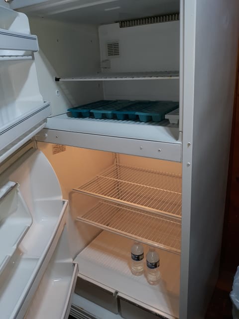 fridge is cold.    And immaculately clean
